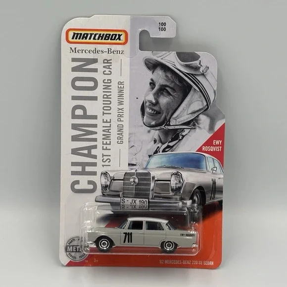 Matchbox Champion 1st Female Touring Car '62 Mercedes-Benz 220‎ SE Sedan 100/100