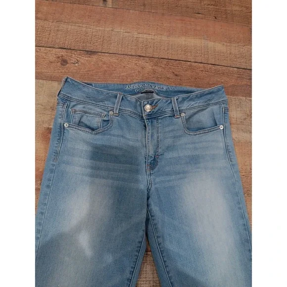 American Eagle‎ Outfitters Womens Kick Boot Jeans Sz 14 Denim 2594