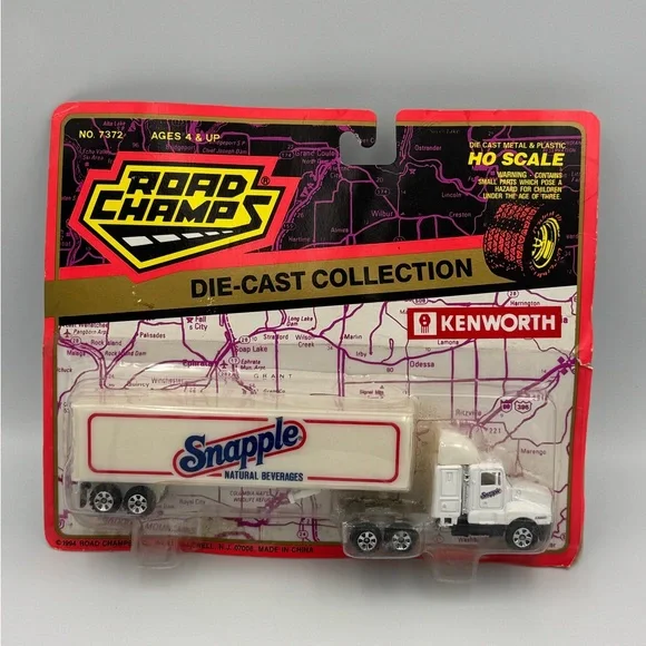 Road Champs‎ Snapple Kenworth Tractor Trailer HO Scale 1994 MOC