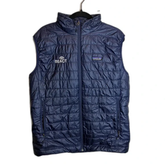 Patagonia Reach Nano Blue Zip Up Vest Size L Men