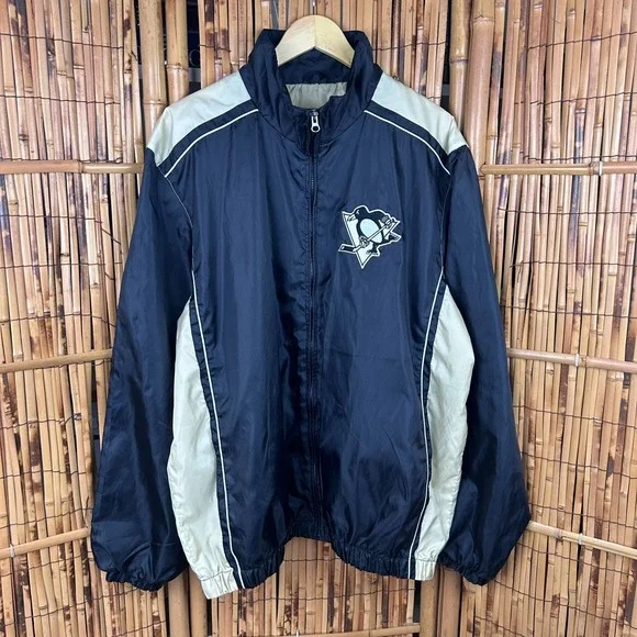 G-III Sports by Carl Banks Pittsburgh Penguins‎ Men's Jacket Full Zip XL Hockey