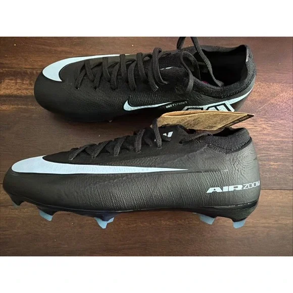 New Nike Youth Junior Mercurial Vapor 16 Pro Soccer Cleats Size 4Y Kids Black
