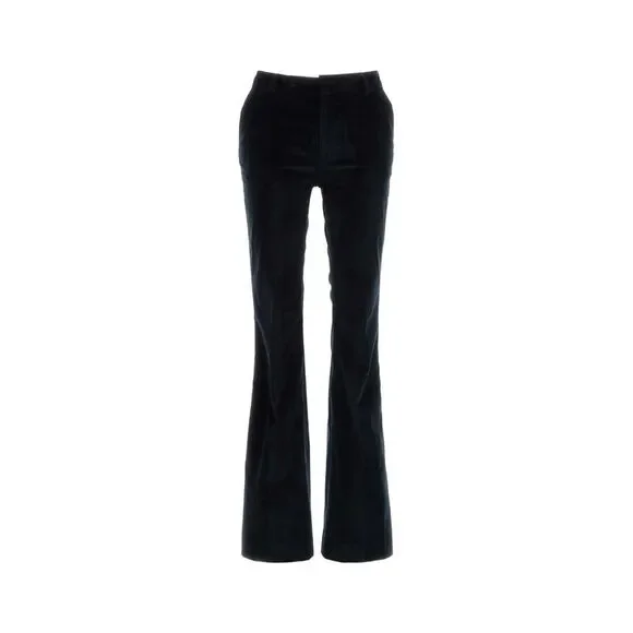 Pt Torino Women Midnight Blue Corduroy Elsa Flared Pant