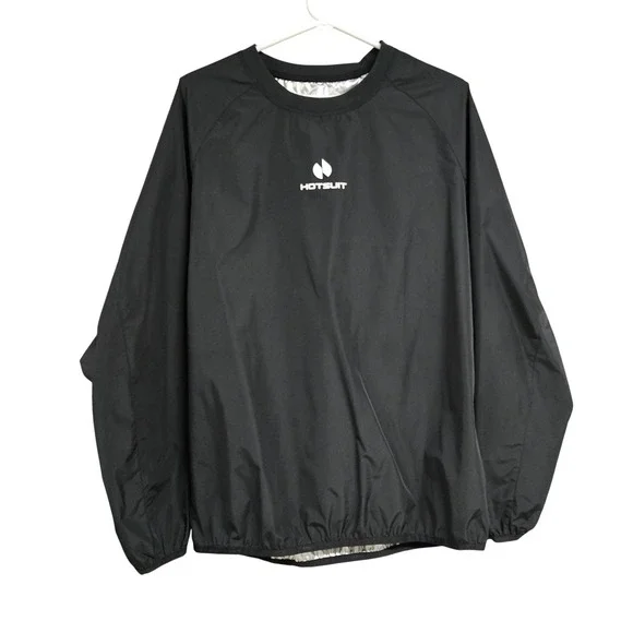 Hotsuit Sauna Jacket Sweat Suit Weight Loss Training Pullover Black Men's Size S