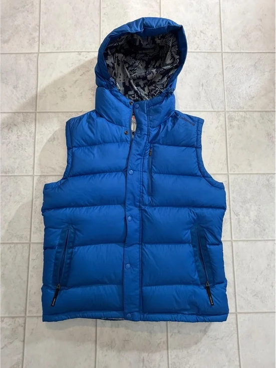 Lafuma blue hooded puffer vest