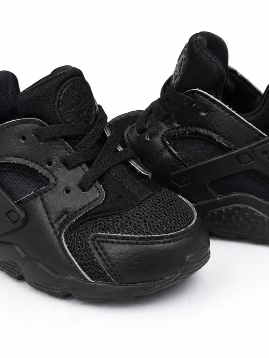 Nike Huarache Run Triple Black Toddler Shoes Size 9C | 704950-016