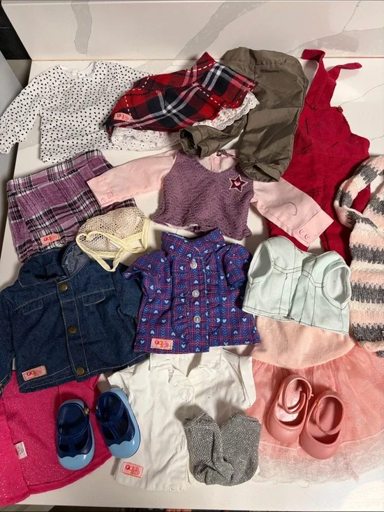 Our generation Doll +Clothing Lot