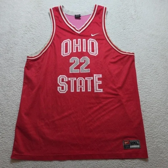 VTG NIKE 90's MICHAEL REDD 22 OHIO STATE‎ BUCKEYES JERSEY Made In USA SIZE 2XL