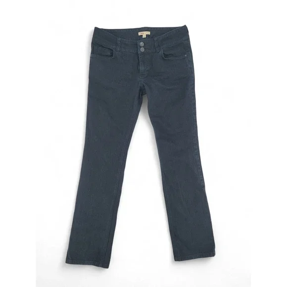 CAbi Womens Size 12 Dark Wash Jeans Straight Leg Stretch Denim‎ Mid Rise Casual