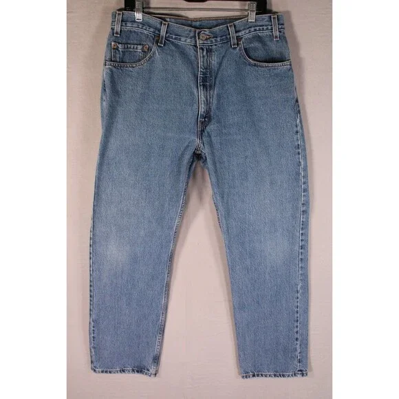 Vintage Levis 505 Regular Fit Straight Leg Jeans Men 36x30 Y2K Mexico Distressed