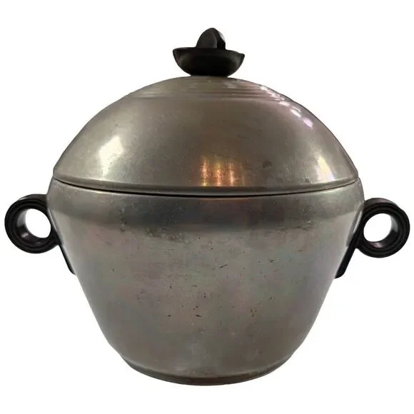Vintage Enterprise Aluminum Steamer Pot Basket Dome Lid 8.5
