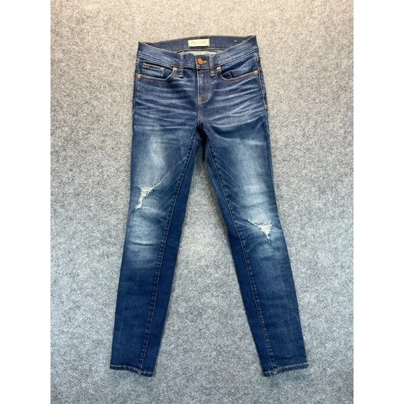 Madewell‎ Jeans Women's 26 Skinny Skinny Dark Blue Stretch Mid Rise Denim Pants
