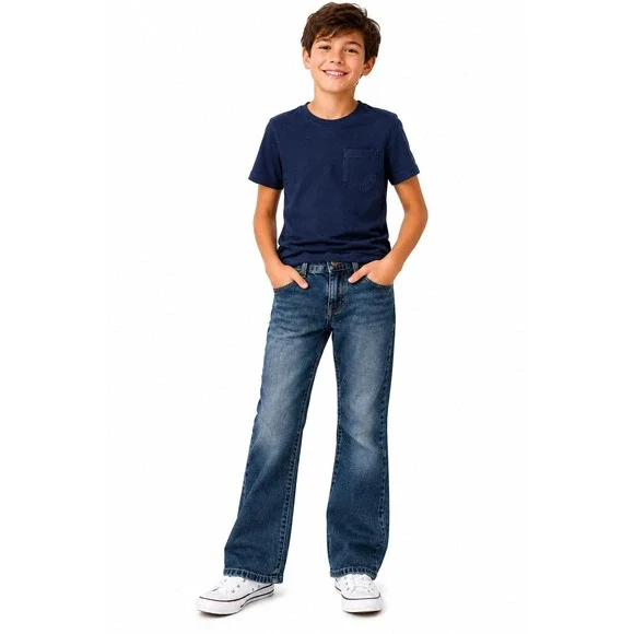 The Children's Place‎ Boys Bootcut Jeans Size 10 Classic Blue Denim