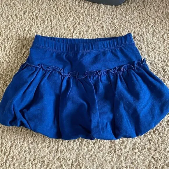 Infant Baby Girls Children’s Place Blue Ruffle Skirt NWT