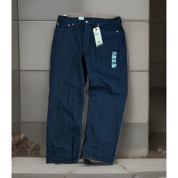 Vintage Levis 550 Jeans Mens 38x30 Black Denim Relaxed Fit Tapered Leg New Y2K