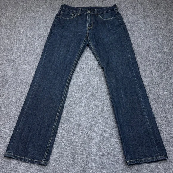 Levi's 559 Relaxed Straight Jeans Mens 32x34 Dark Indigo Tumbled Rigid Denim
