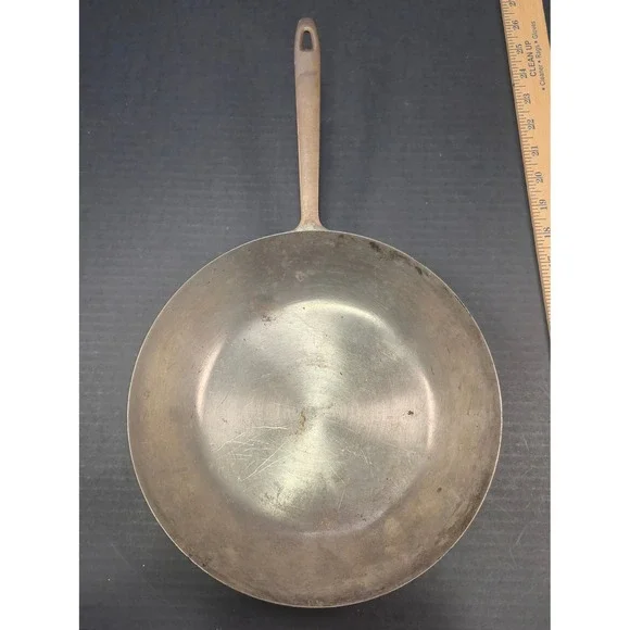 Paul Revere 1776-1976 Bicentennial Copper Skillet 10 inch Brass Handle Pan