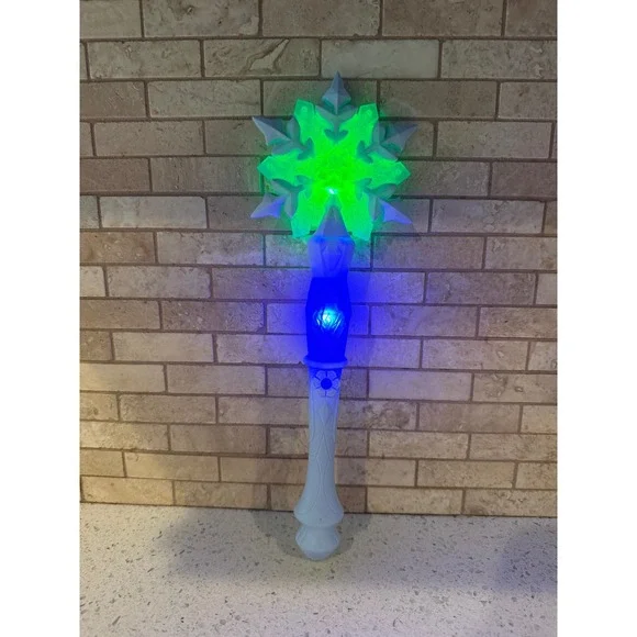 Disney Frozen Elsa Light Up Snowflake Wand Costume Prop Toy