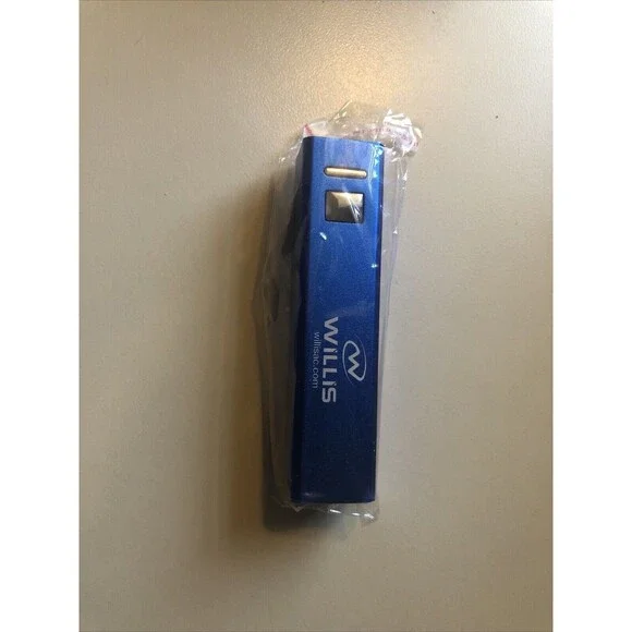 Portable‎ USB and iPhone Charging Stick New Blue with cable