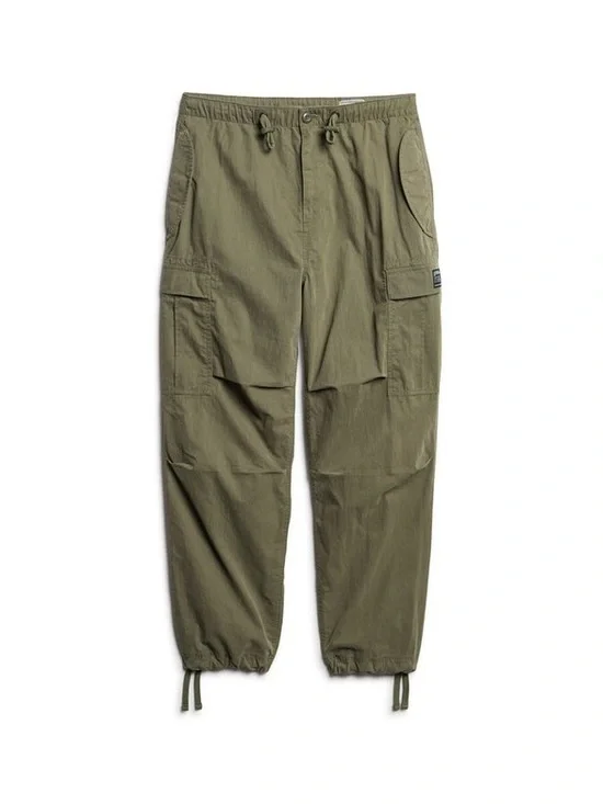 Superdry womens 32 x 32 parachute grip olive green cargo trouser pants EUC