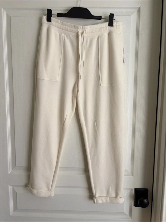 Soma Cream Drawstring Track Joggers