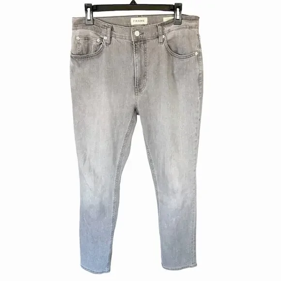 FRAME Jeans Mens Modern Straight Stretch Denim LMSST795 Rock Place 32X32 Grunge