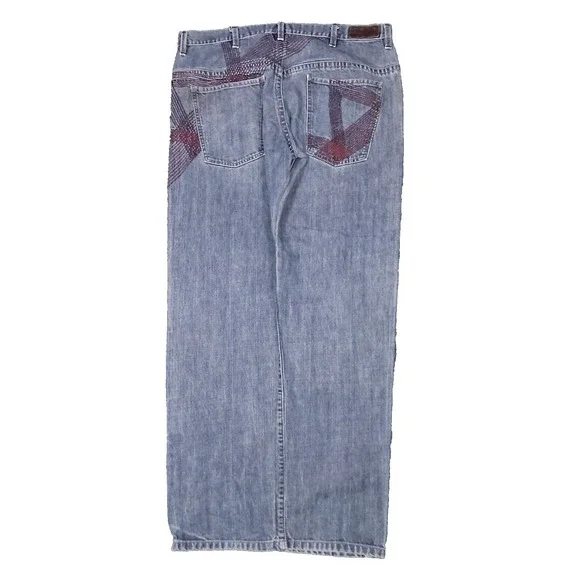Vtg Sean John Embroidered Jeans Mens 36 X 33