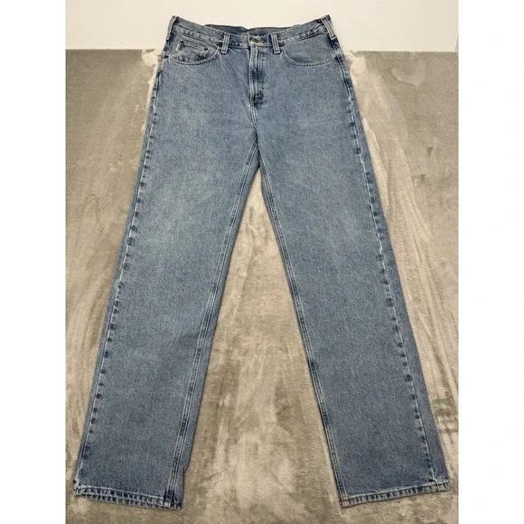 Vintage Carhartt Jeans Mens 36x36 Blue Denim Relaxed Fit Bootcut B460 LVB Y2K