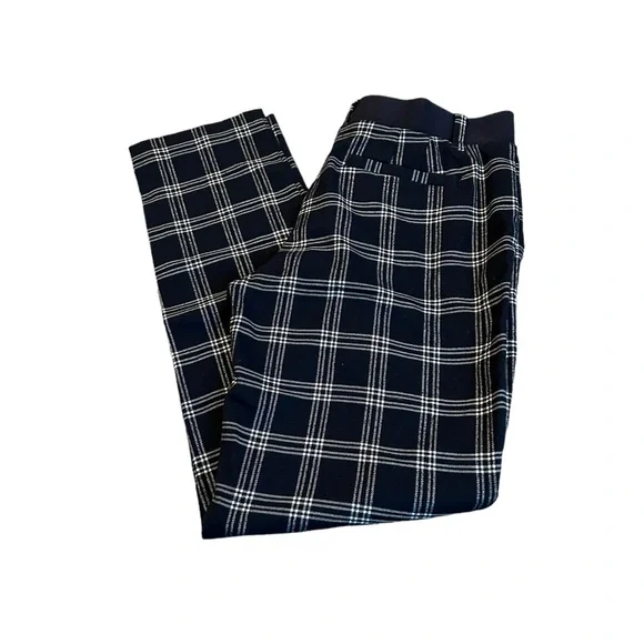LANDS’ END plaid pants
