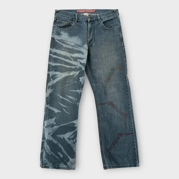 Vintage Urban Supply Jeans Men 32x30 Metallica Rock and Roll Grunge Straight Leg