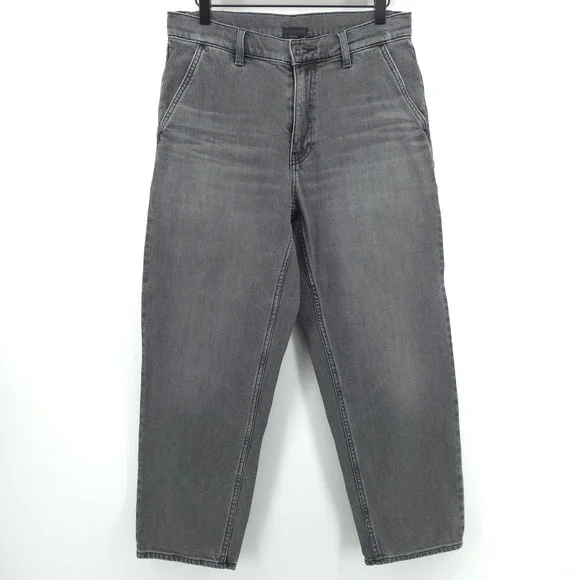Uniqlo Relaxed Tapered Men Jeans S Gray Minimalist Denim 321-463970