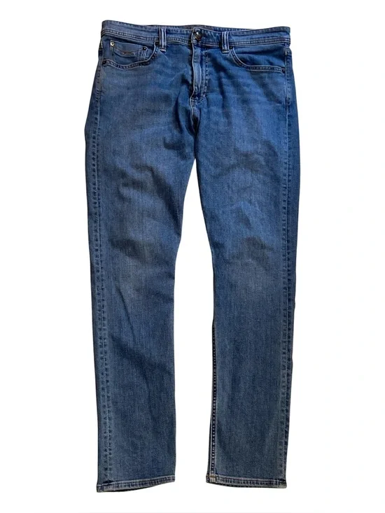 Rextown Decade Denim Men’s Straight Leg Blue Jeans‎ 34x32 Stretch Medium Wash