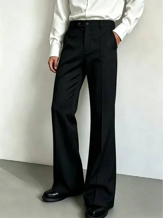 Black Business Men's Casual Travel Long Pants