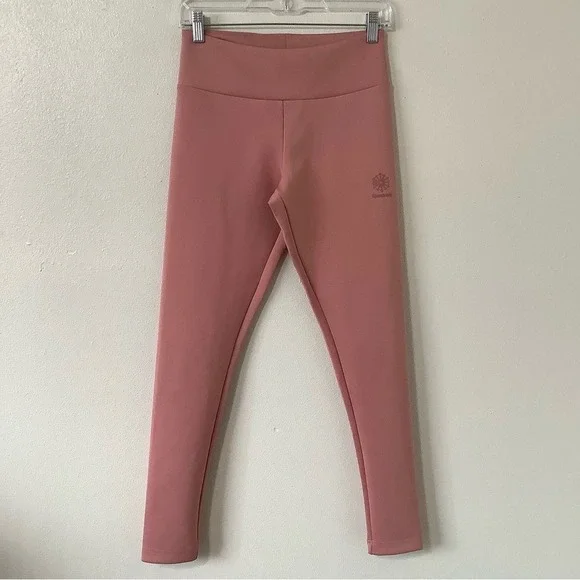 Reebok‎ Classic Sandy Rose Dynamic Leggings Small Athletic Athleisure Monogram