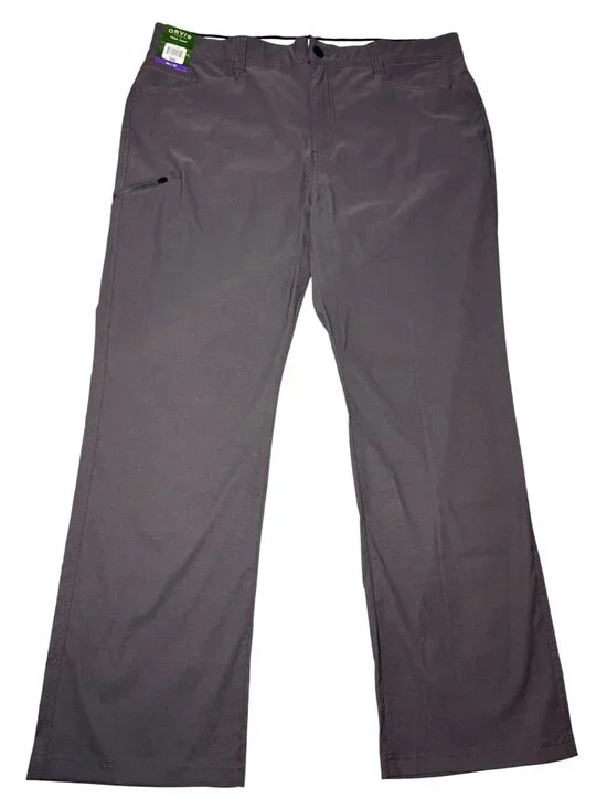 Orvis Trek Pant Mens 40x30 Forged Iron Eco Water-Repellent Stretch Nylon Spandex