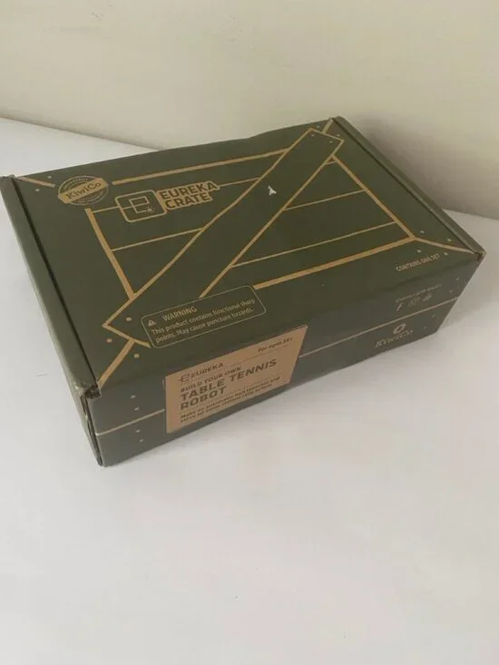 KiwiCo Table Tennis Robot Eureka Crate build kit. Recommended ages 14+