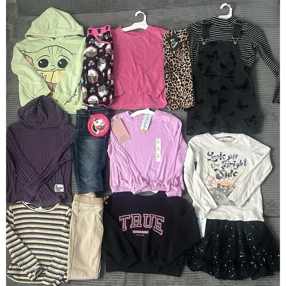 Huge Lot Girls Size 7/8 Clothes NEW &EC Dress Gymboree Sweatshirts Winter 7 8