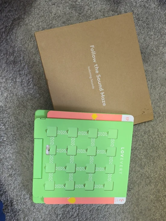 Lovevery Green Sound Maze Activity Tablet for Toddlers