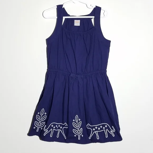 Gymboree Cat Embroidered Dress 6