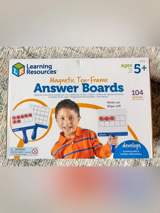 Learning Resources Magnetic Ten-Frame Answer Boards