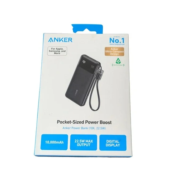 Q4U Anker 10,000 mAh 22.5W Digital Display Pocket-size Power‎ Boost Power Bank