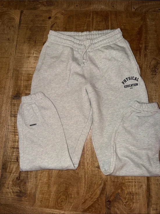 Gymshark Light Gray 'Physical Education' Sweatpants