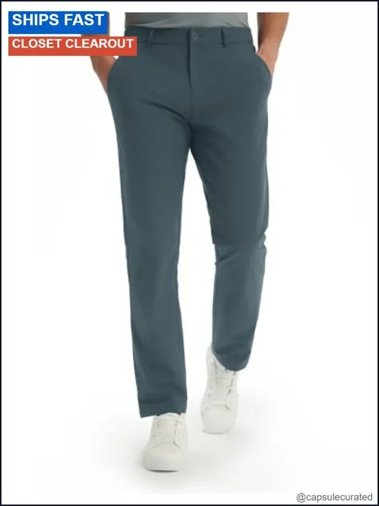 Men's Stretch Golf Pants 5 Pockets 4-Way Stretch Quick Dry UPF 50+