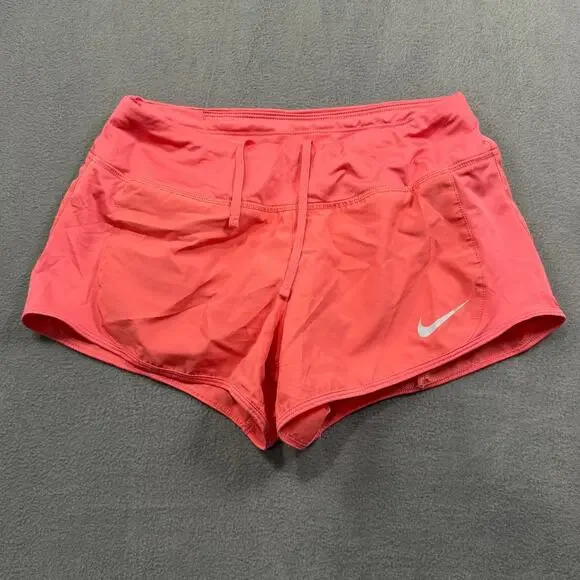 Nike Dri-FIT Swift 2-in-1 Running Shorts Women‎ Small Coral Pink Athletic Small