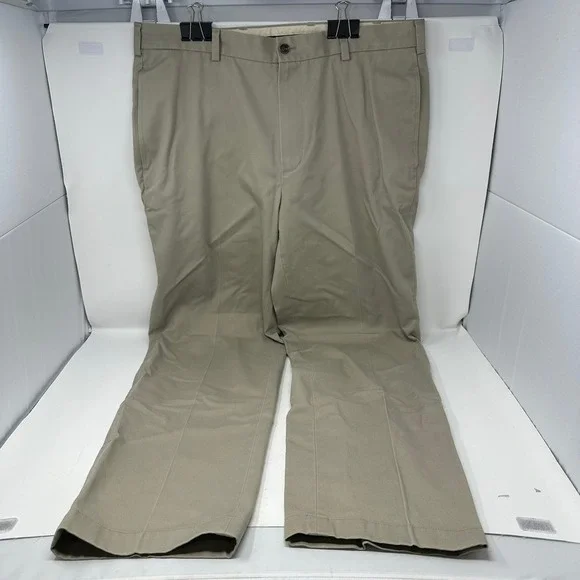 Brooks Brothers Chino Mens 36x32 Tan Clark Advantage Flat Front Khaki Pants