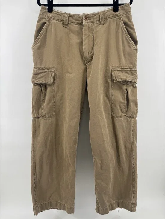 Vintage Y2K American Eagle Khaki Cargo Pants 32x30
