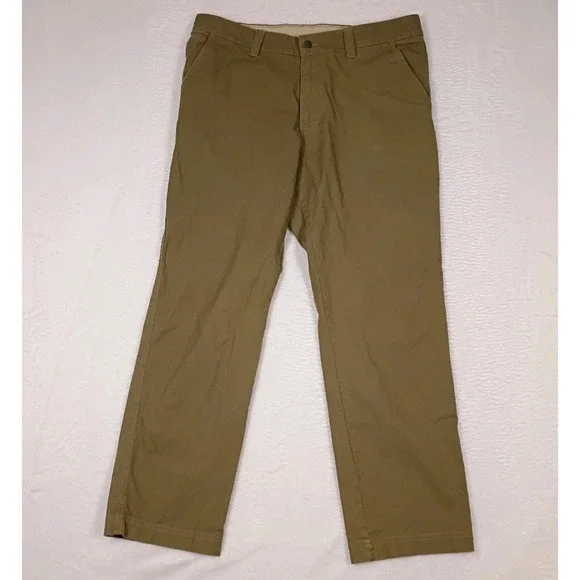 Columbia Sportswear Pants Men's 36x32 (38x31) Olive Cargo Deep Pockets Cotton