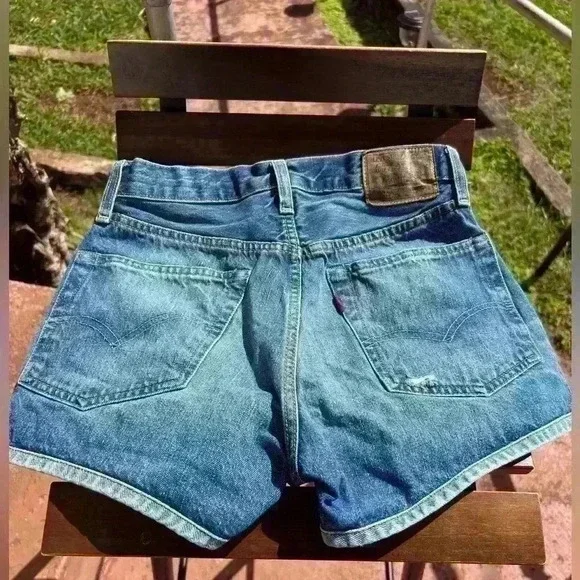 Vintage 501 Levi's Levi Strauss & Co Denim Jeans Shorts XS‎ 501ZZ Western Y2K