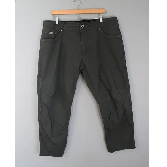 KUHL Revolvr Pants 40x30 Grey UberKuhl Stretch Hiking Outdoor Mens Utility