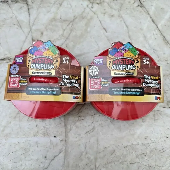 LOT of 2 RMS Mystery Dumpling TREASURE EDITION NEW RARE HTF Viral Squishy Sealed